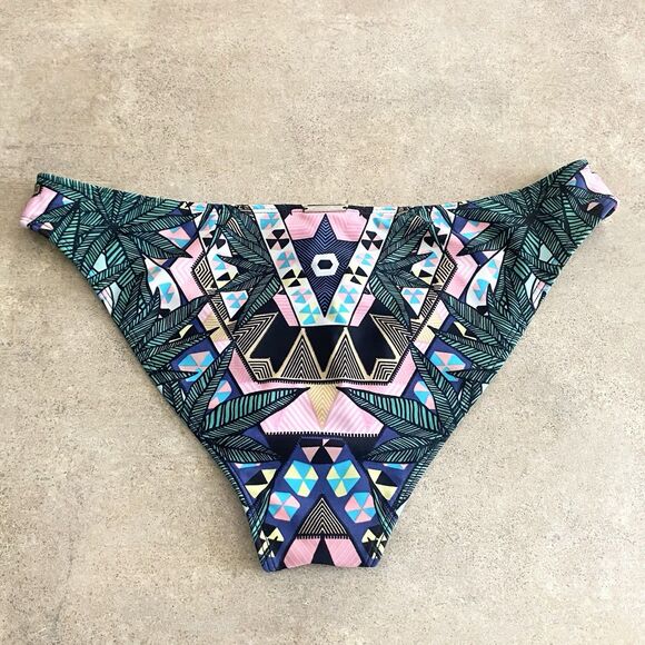 Mara Hoffman Womens Size Medium Geometric Bikini Swim Bottom Black Multicolor - Picture 4 of 7